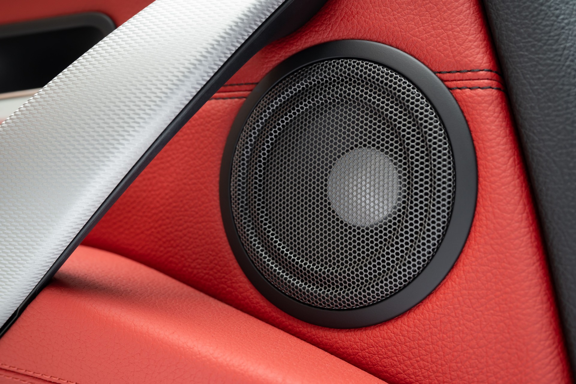 Premium Car Speaker Close Up